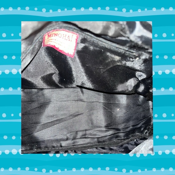 Ming Hai Collection Black Nylon  Satchel Bag - Picture 7 of 9